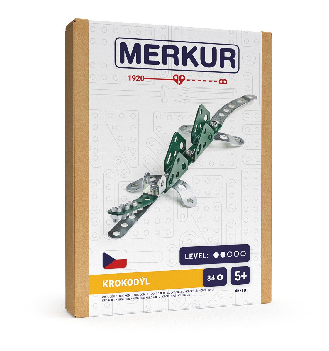 Merkur Mini ZOO - Krokodýl, 34 dílků