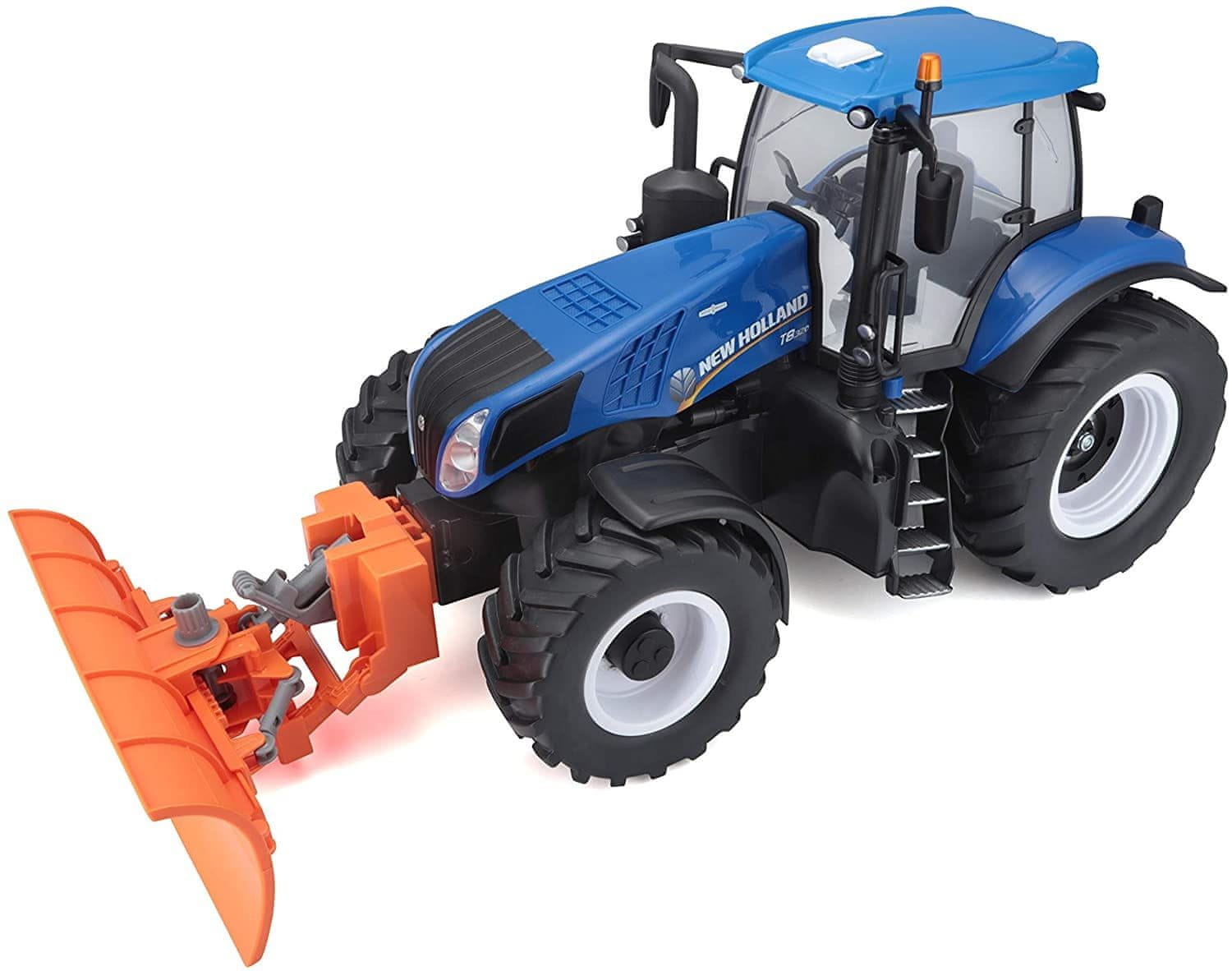 Maisto RC Farm Tractor New Holland s radlicí Modrý 1:16