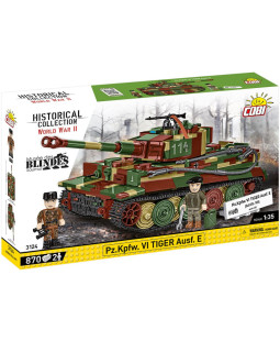 Cobi 2587 II WW PzKpfw VI Tiger I Ausf. E, 1:28, 1207 kostek, EXECUTIVE EDITION