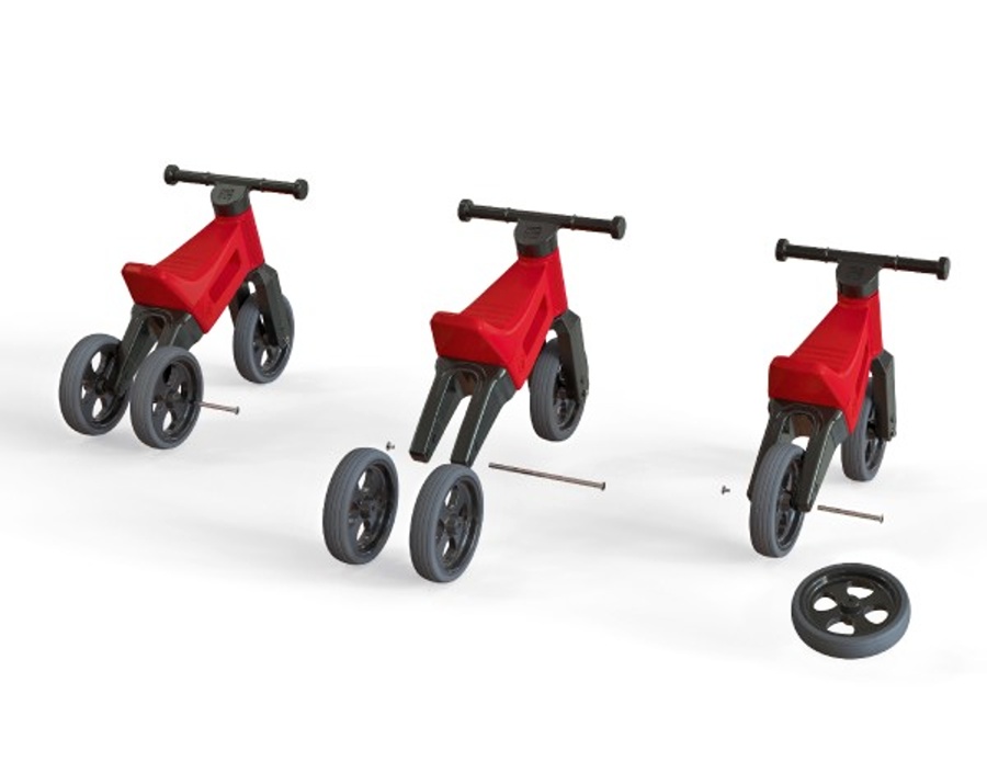 Odrážedlo FUNNY WHEELS Rider Sport červené 2v1