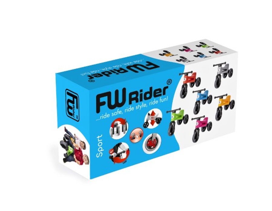 Odrážedlo FUNNY WHEELS Rider Sport červené 2v1