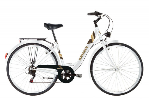 Kenzel Městské kolo Corso Royal 6spd 28" 2022 bílo-hnědé