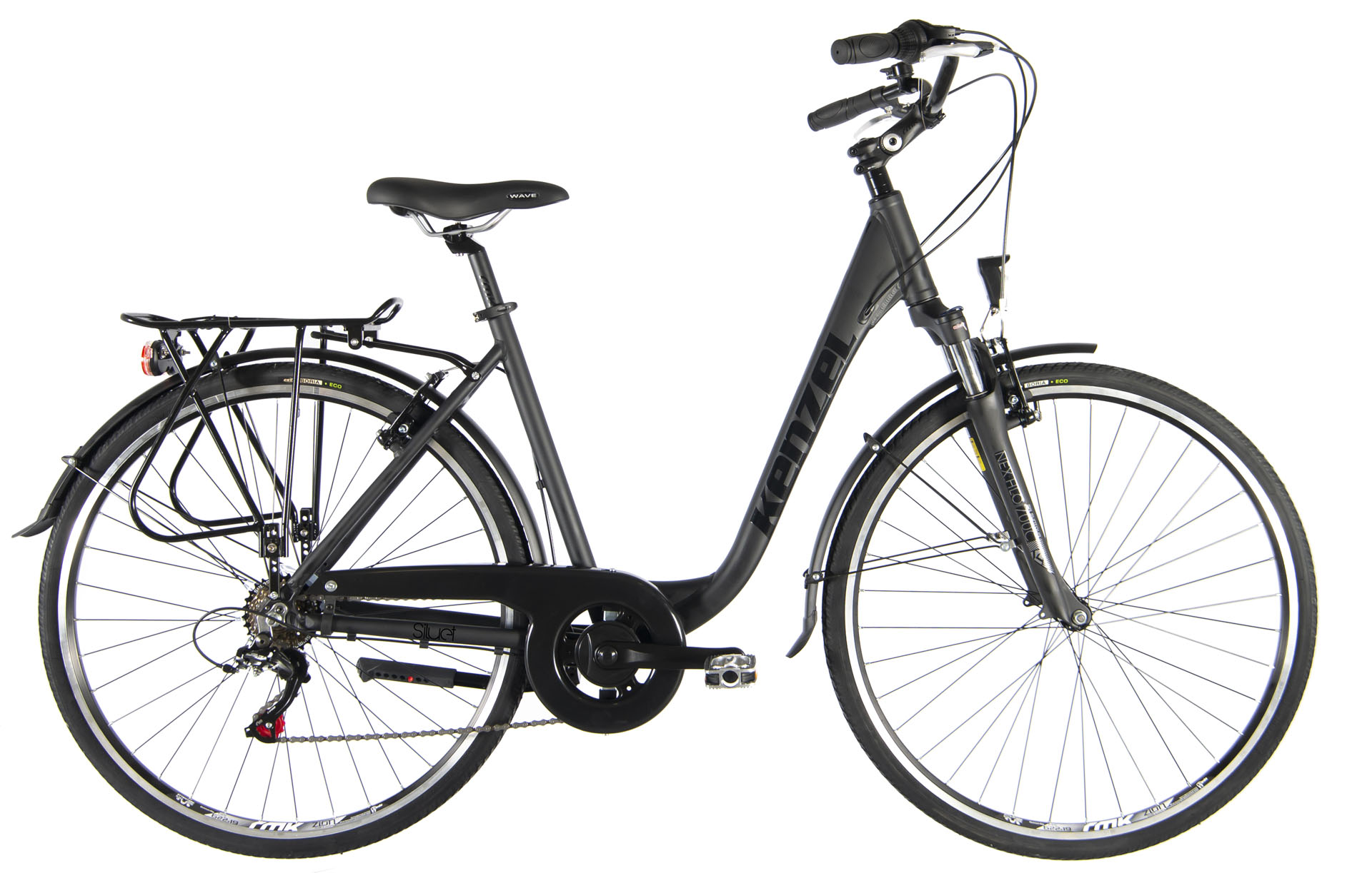 Kenzel Městské kolo Siluet Royal 6spd 28" 2026 černé matné