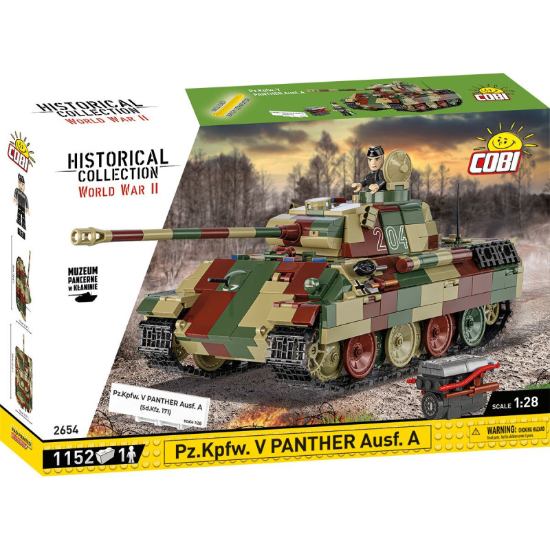 Cobi 2654 II WW Pz.Kpfw. V PANTHER Ausf. A, 1:28, 1152 kostek