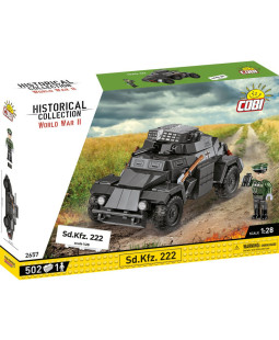 Cobi 2657 II WW Sd.Kfz. 222, 1:28, 502 kostek