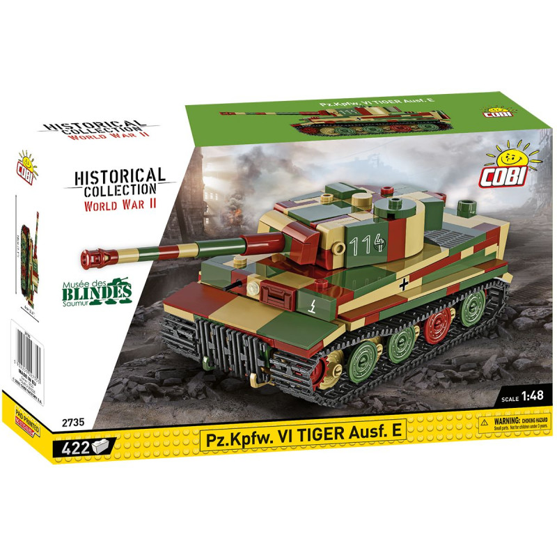 Cobi 2735 II WW Pz.Kpfw. VI Tiger Ausf. E, 2v1, 1:48, 422 kostek