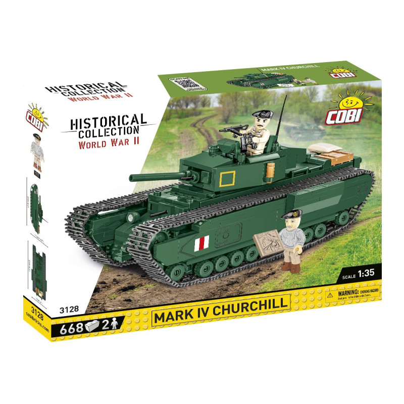 COBI 3128 II WW Mark IV Churchill, 1:35, 668 kostek