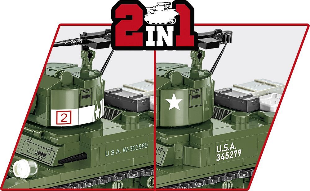 COBI 3129 II WW M3 Stuart, 1:35, 511 kostek