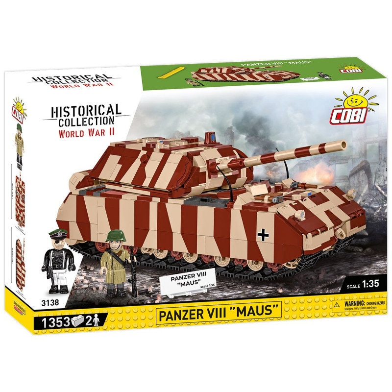 Cobi 3138 II WW Panzer VIII MAUS, 1:35, 1353 kostek