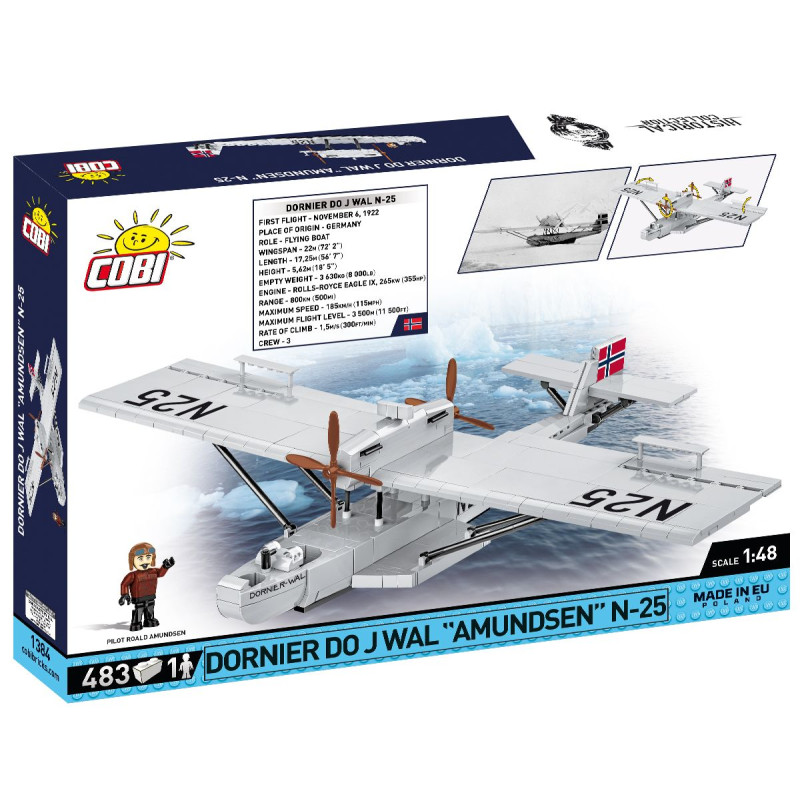 Cobi 1384 Dornier Do J Wal "Amundsen" N-25, 1:48, 483 kostek