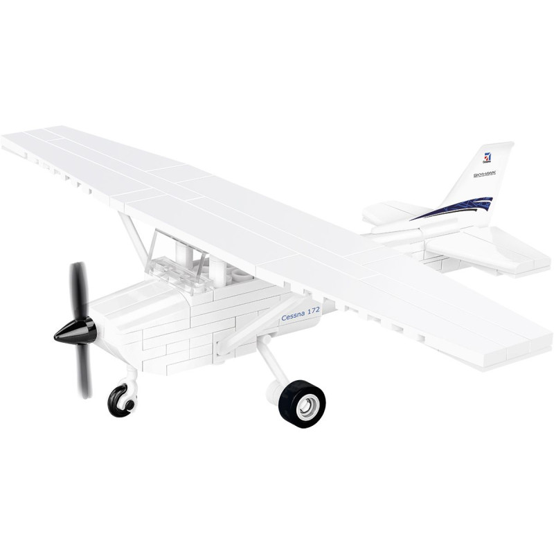 Cessna 172 Skyhawk, bílá, 1:48, 160 kostek
