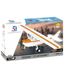 Cessna 172 Skyhawk, bílá, 1:48, 162 kostek
