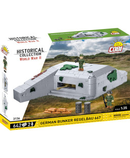 COBI 2323 Německý bunkr Regelbau 667, 1:35, 642 kostek a 2 figurky