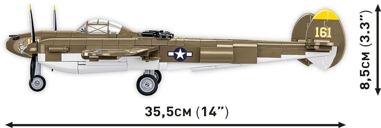 Cobi 5763 Bombardér Lockheed P-38 Lightning (H), 1:32, 652 kostek