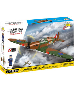 COBI 5762 II WW Hawker Hurricane No 302 Sqn. RAF, 1:32, 375 kostek