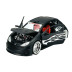 Welly MOQ Peugeot 206 tuning, mat Black 1:24