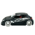 Welly MOQ Peugeot 206 tuning, mat Black 1:24