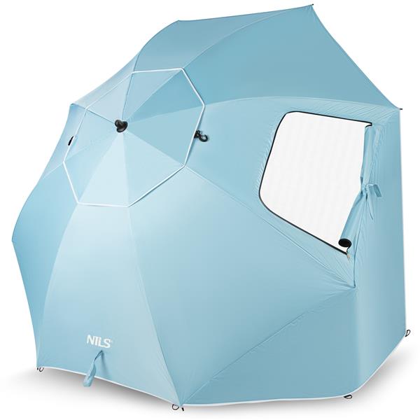 Plážový slunečník NILS Camp NC17114. modrý, 240 cm