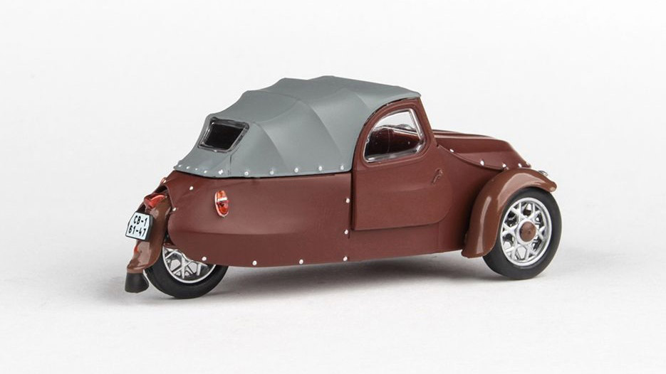 Velorex 16/350 (1966) - hnědá/šedá/hnědá 1:43