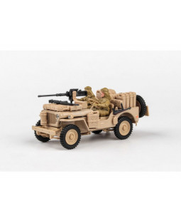 Cararama Ton Military Vehicle With Gun - Sandy Yellow 1:43