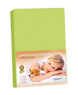 Bellatex Prostěradlo Jersey LUX Zelené - 90x200 cm