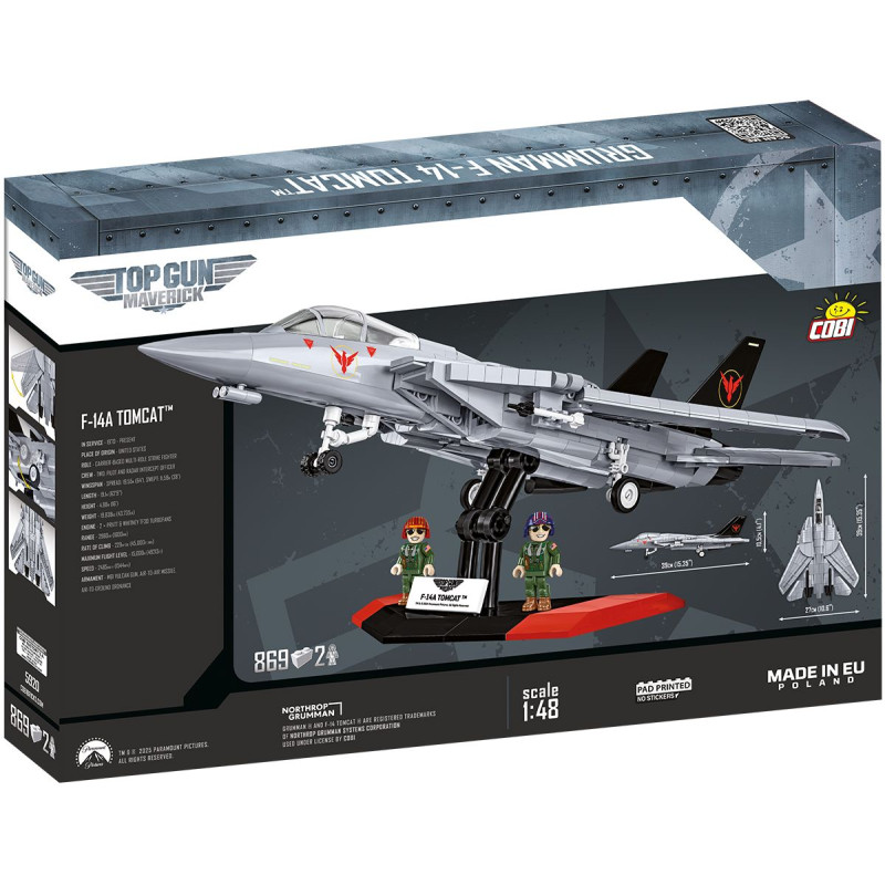 COBI 5920 TOP GUN Grumman F-14 Tomcat, 1:48, 869 kostek