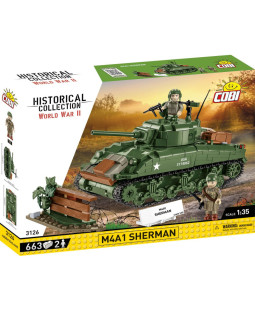 Cobi 3128 II WW M4A1 Sherman, 1:35, 663 kostek