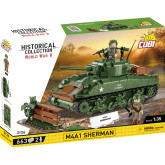 Cobi 3128 II WW M4A1 Sherman, 1:35, 663 kostek