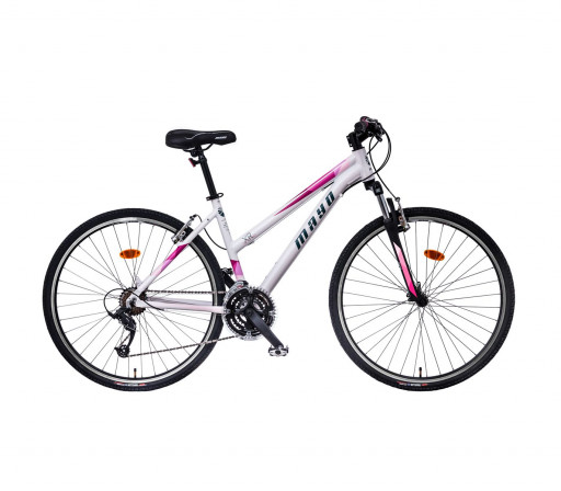 Mayo XR Basic Flat Lady 18" Krosové kolo 2022 bílo-růžové