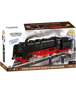 Cobi 6286 Parní lokomotiva DR BR 03 a vodní jeřáb, 1:35, 2721 kostek