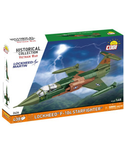 COBI 2426 Vietnam War Lockheed F-104 Starfighter, 1:48, 438 kostek
