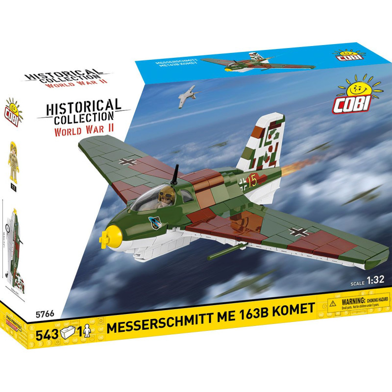 COBI 5766 II WW Messerschmitt Me 163B Komet, 1:32, 543 kostek