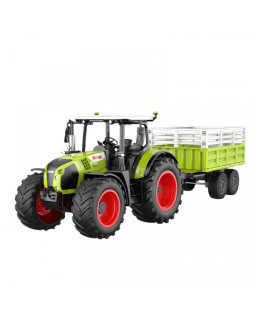 Fleg Traktor CLAAS na dálkové ovládání s přívěsem, 22cm, 1:24