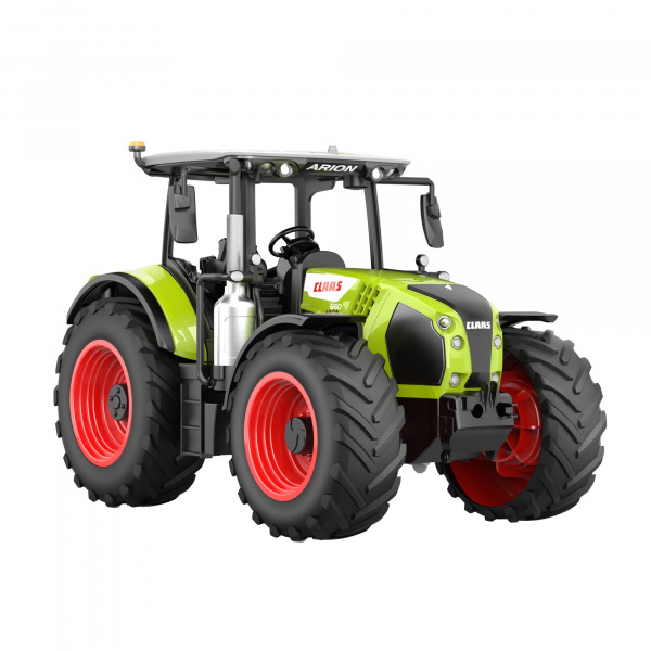 Fleg Traktor CLAAS na dálkové ovládání s přívěsem, 1:24