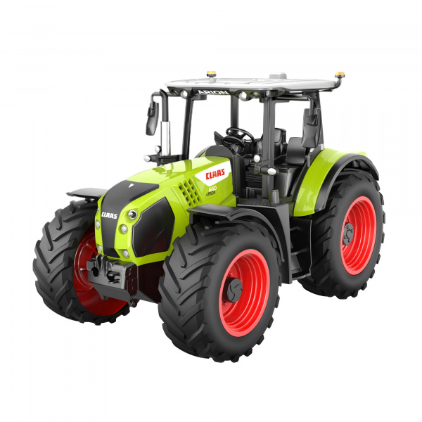 Fleg Traktor CLAAS na dálkové ovládání s přívěsem, 1:24