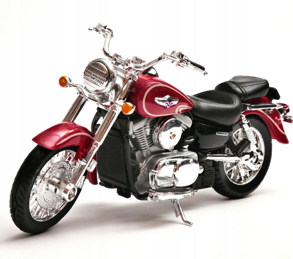 Welly Kawasaki 2002 Vulcan 1500 Mean Streak (red) 1:18