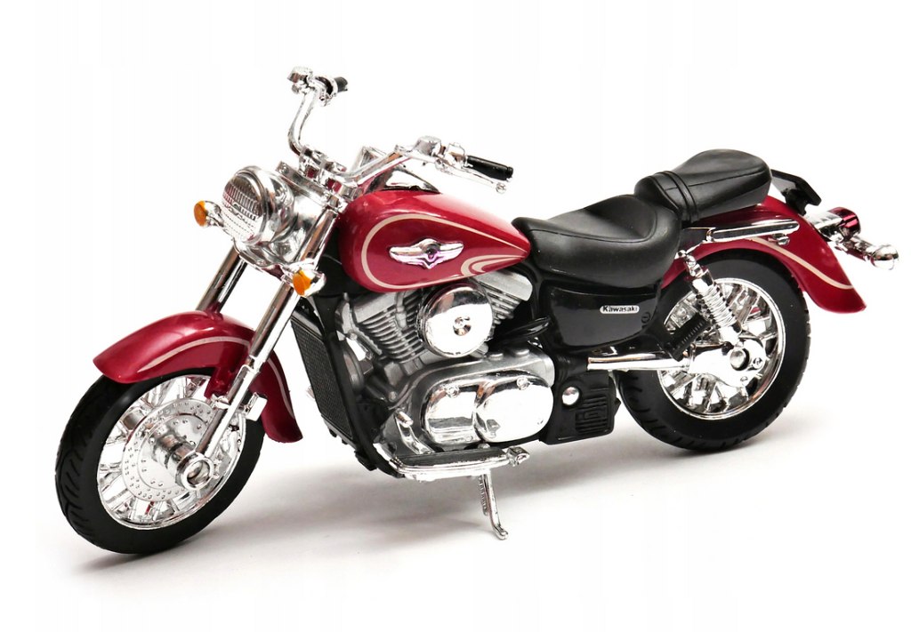 Welly Kawasaki 2002 Vulcan 1500 Mean Streak (red) 1:18