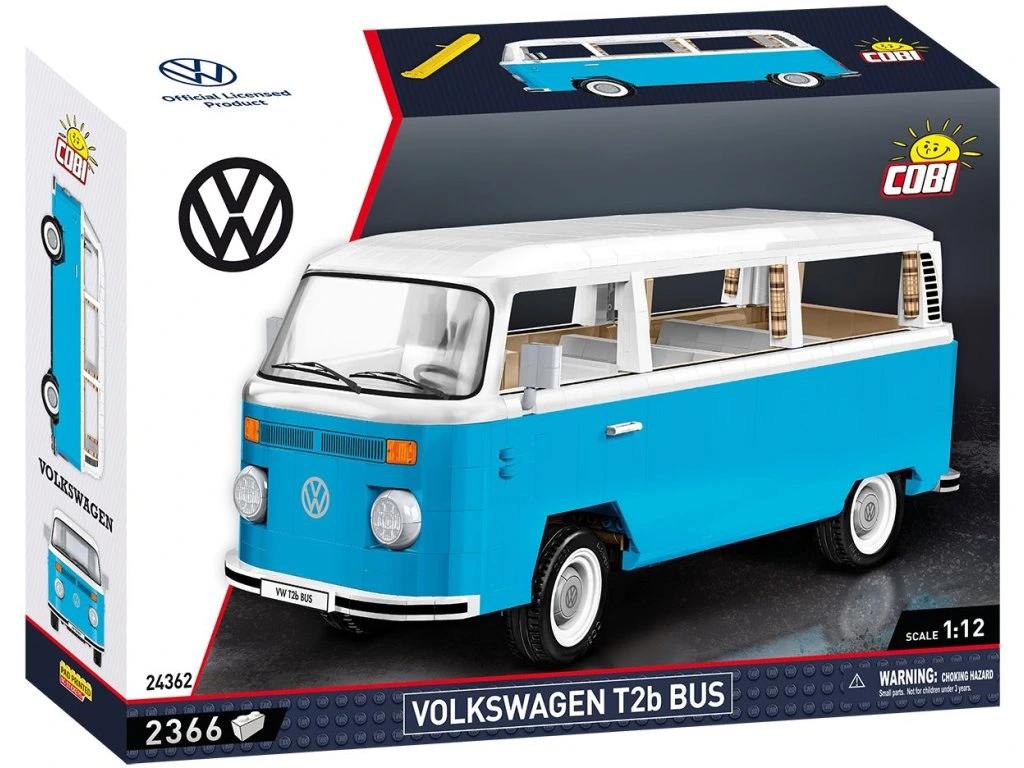Cobi 24362 Volkswagen Transporter T2b Bus, 1:12, 2366 kostek