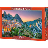 Castorland puzzle 1500 dílků - Východ slunce nad Castelmezzanem