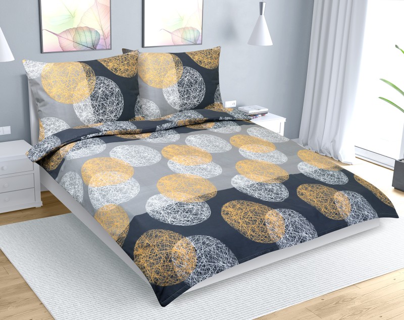 Bellatex Povlečení bavlna na dvoudeku, Koule - 1ks 240x200, 2ks 70x90cm