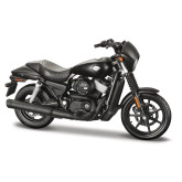 Maisto Motocykl - 2015 Harley-Davidson Street 750, matně černá, 1:18