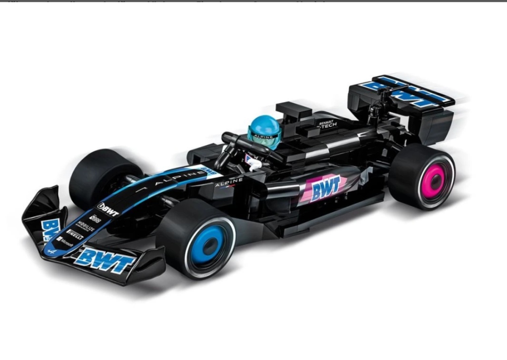 Cobi 1684 BWT Alpine F1 team car, 276 kostek, 1 figurka