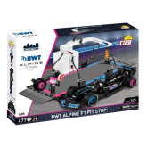 Cobi 1685 BWT Alpine F1 Pit Stop, 477 kostek a 2 figurky 
