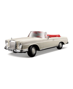 Maisto 1967 Mercedes-Benz 280SE, Cabrio, krémová, 1:18