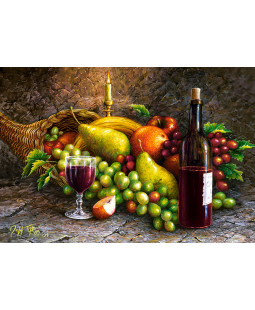 Castorland puzzle 1000 dílků - Ovoce a víno