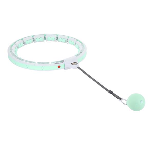 Sada masážní hula hoop HMS HHW06 se závažím a počítadlem, zeštíhlující pás, zelená
