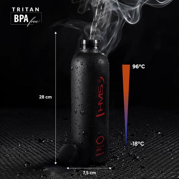Tritanová láhev na pití NILS Camp NCD61, černá, 1000 ml.