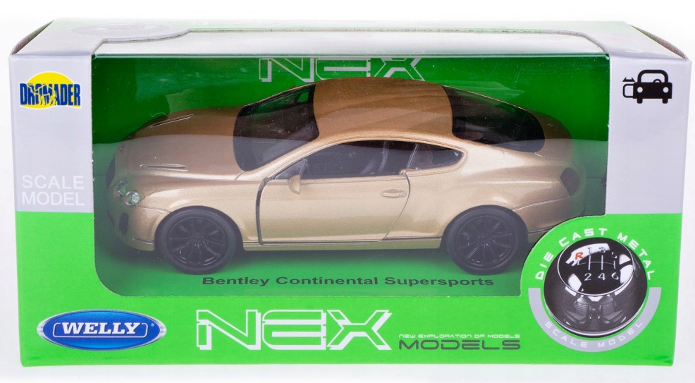 Welly Bentley Continental Supersports, gold 1:34-39