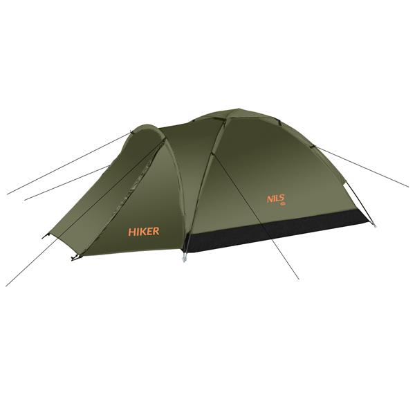 Turistický stan NILS Camp NC6010 Hiker khaki pro 2 osoby