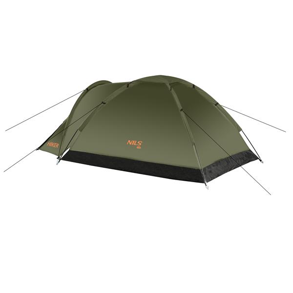 Turistický stan NILS Camp NC6010 Hiker khaki pro 2 osoby